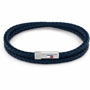 Bracelet double pour Homme en Cuir Bleu - 2790264S