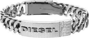Bracelet chaîne gourmette pour homme Diesel Welding DX0326040 en acier inoxydable